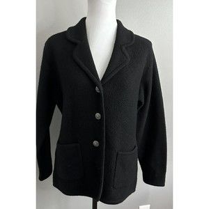 VTG Deane & White Womens Small Pure Wool Jacket Button Up Collared Coat Pockets